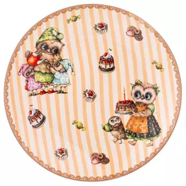 тарелка LEFARD Совушки 20,5см десертная фарфор