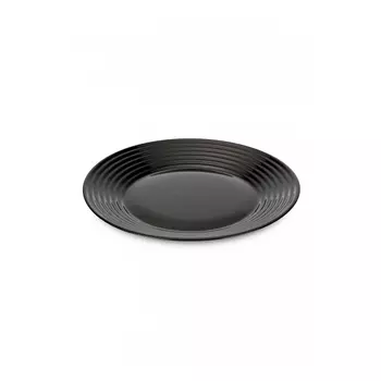 тарелка LUMINARC Арена Черная 25см обеденная стекло
