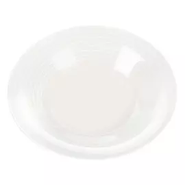 тарелка LUMINARC Фактори уайт 21,5см глубокая стекло