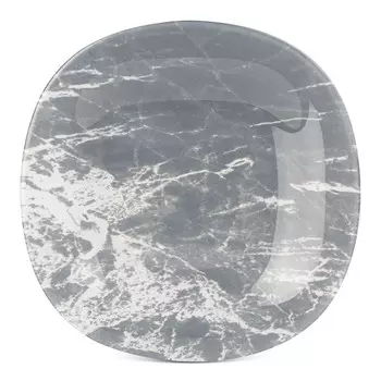 тарелка LUMINARC Марбл Грей 19см десертная стекло