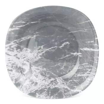 тарелка LUMINARC Марбл Грей 21см глубокая стекло