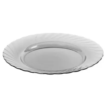 тарелка LUMINARC Океан Графит 24см обеденная стекло