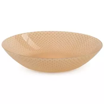 тарелка LUMINARC Selesti 20см глубокая стекло бежевый