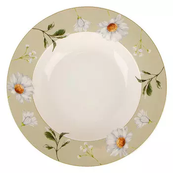 тарелка NOUVELLE HOME Camila 21,5см глубокая фарфор