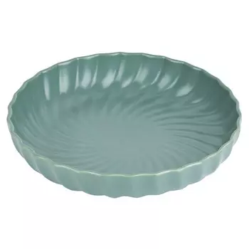 тарелка NOUVELLE HOME Fresh Taste Dark green 21см глубокая фарфор