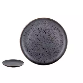 тарелка NUOVA CASA Elite black 26см обеденная фарфор