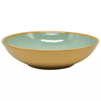 тарелка NUOVACASA Stone green 20см глубокая керамика