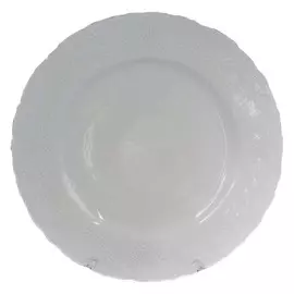 тарелка обеденная Рококо Платина, 25см, фарфор