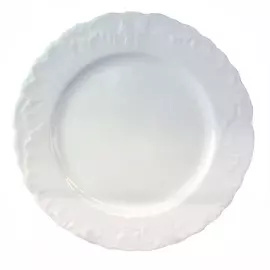 тарелка обеденная Рококо Золотая отводка, 25см, фарфор