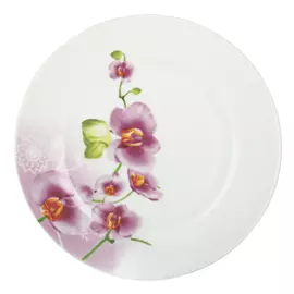 тарелка Орхидея 18см десертная фарфор