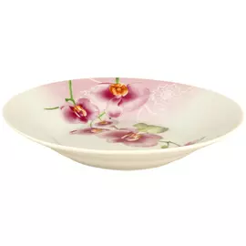 тарелка Орхидея 20см глубокая фарфор