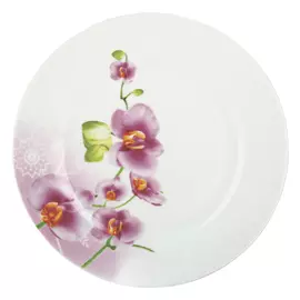 тарелка Орхидея 23см обеденная фарфор