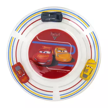 тарелка OSZ Тачки-3 19,6см стекло