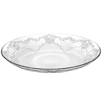 тарелка PASABAHCE Lacy 22,4х29см овальная стекло