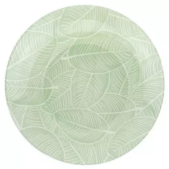 тарелка PASABAHCE Leaves 26см обеденная стекло