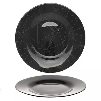 тарелка PASABAHCE Linea Black 26см обеденная стекло