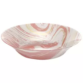 тарелка PASABAHCE Pink Lava 22см глубокая стекло