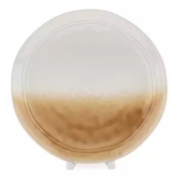 тарелка SAMOLD Aleece 21см десертная фарфор эффект кракелюра