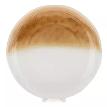 тарелка SAMOLD Aleece 27см обеденная фарфор эффект кракелюра