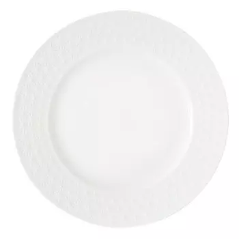 тарелка Снежная королева без отводки 27см обеденная фарфор