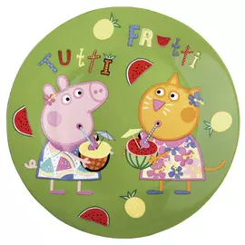тарелка Свинка Пеппа фрукты 19см керамика
