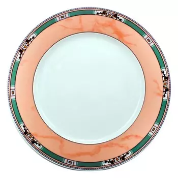 тарелка THUN Cairo Розовый декор, мини кант 19см десертная фарфор