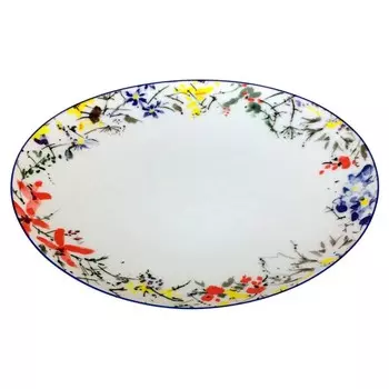 тарелка THUN Loos Цветочный орнамент 19см десертная фарфор