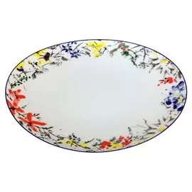 тарелка THUN Loos Цветочный орнамент 19см десертная фарфор