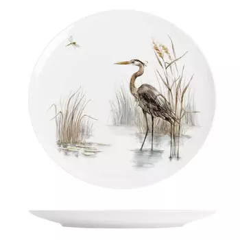 тарелка ZAPEL Ardea Cinerea birds 20,5см десертная фарфор