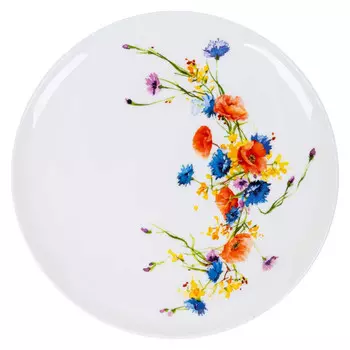 тарелка ZAPEL Fleurs des champs flowers 20,5см десертная фарфор