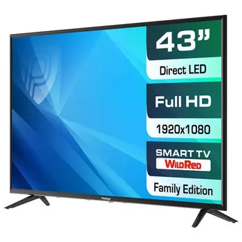 телевизор PRESTIGIO PTV43SS06Y 43" Smart TV черный металл