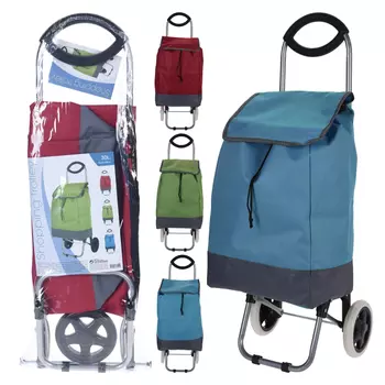 тележка с сумкой 92х35х28см до 20кг полиэстер в асс-те