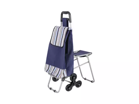 тележка с сумкой РЫЖИЙ КОТ С302 Полоски до 50кг