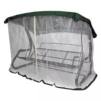 тент для качелей 220х150х195см с АМС зеленый/белый