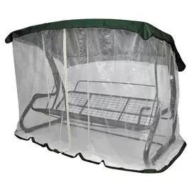 тент для качелей 220х150х195см с АМС зеленый/белый