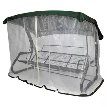 тент для качелей 220х150х195см с АМС зеленый/белый