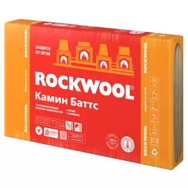 теплоизоляция ROCKWOOL Камин Баттс 1000х600х30мм