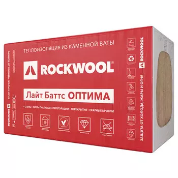 теплоизоляция РОКВУЛ Лайт Баттс Оптима 1000х600х100мм