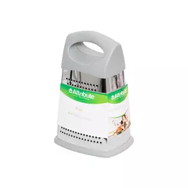 терка ATTRIBUTE Viva Maxi 4-х гранная универсальная без поддона нерж.сталь, пластик