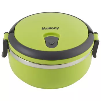 термоконтейнер MALLONY Semplice 0,6л для вторых блюд широкое горло пластик, нерж.сталь