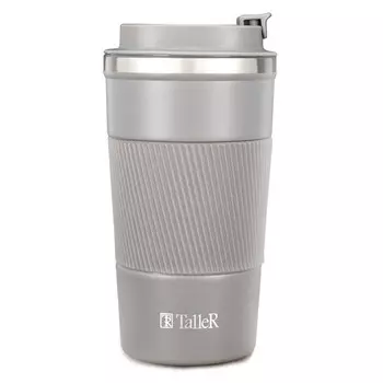 термокружка TALLER Burlington 0,38л нерж.сталь, пластик