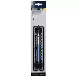 термометр DOSTMANN комната/улица +50/-40С прикручивающийся пластик черный