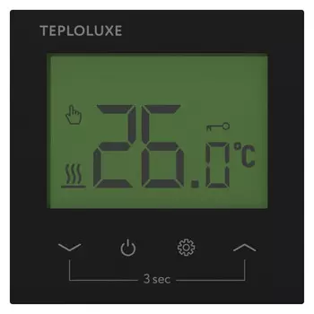 терморегулятор электронный ТЕПЛОЛЮКС Pontus черный IP31