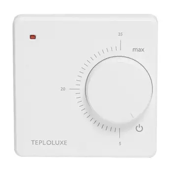 терморегулятор механический ТЕПЛОЛЮКС LC 001 белый IP20