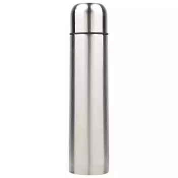 термос 1л узкое горло нерж.сталь, пластик, силикон