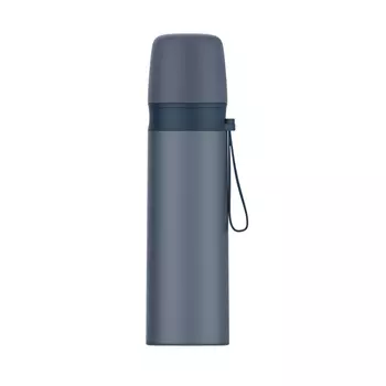 термос WALMER Marine 0,5л нерж.сталь, пластик, силикон синий