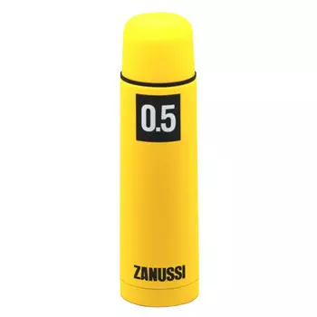 термос ZANUSSI Cervinia 0,5л желтый нерж.сталь, резина