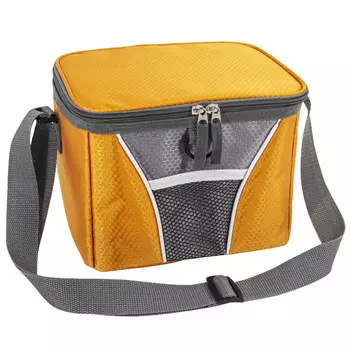 термосумка 6л 22х17х17см серый оранжевый