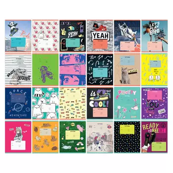 тетрадь 18л BG Super Mix-24 эконом клетка