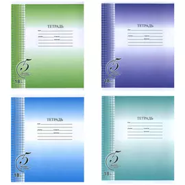 тетрадь 18л клетка А5 Только на пять!